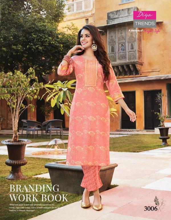 Goldy Vol 3 By Diya Trends Fancy Kurti With Bottom Collection